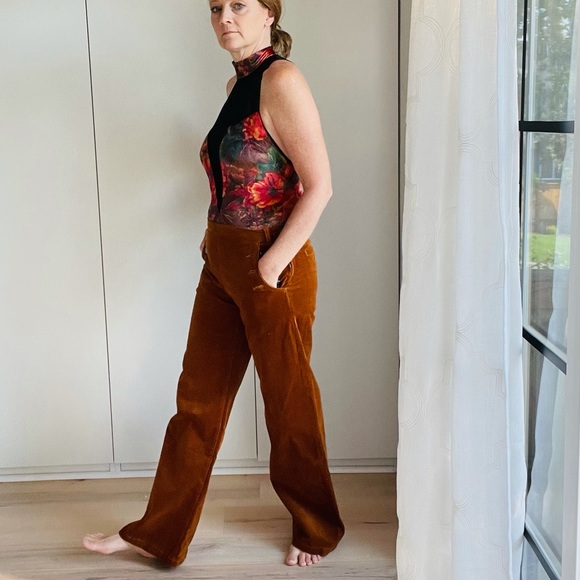 ModCloth The Madison Corduroy Pants, Ginger 8 NEW - Picture 5 of 14